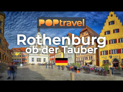 Caminhando em ROTHENBURG OB DER TAUBER / Alemanha 🇩🇪- 4K 60fps (UHD)