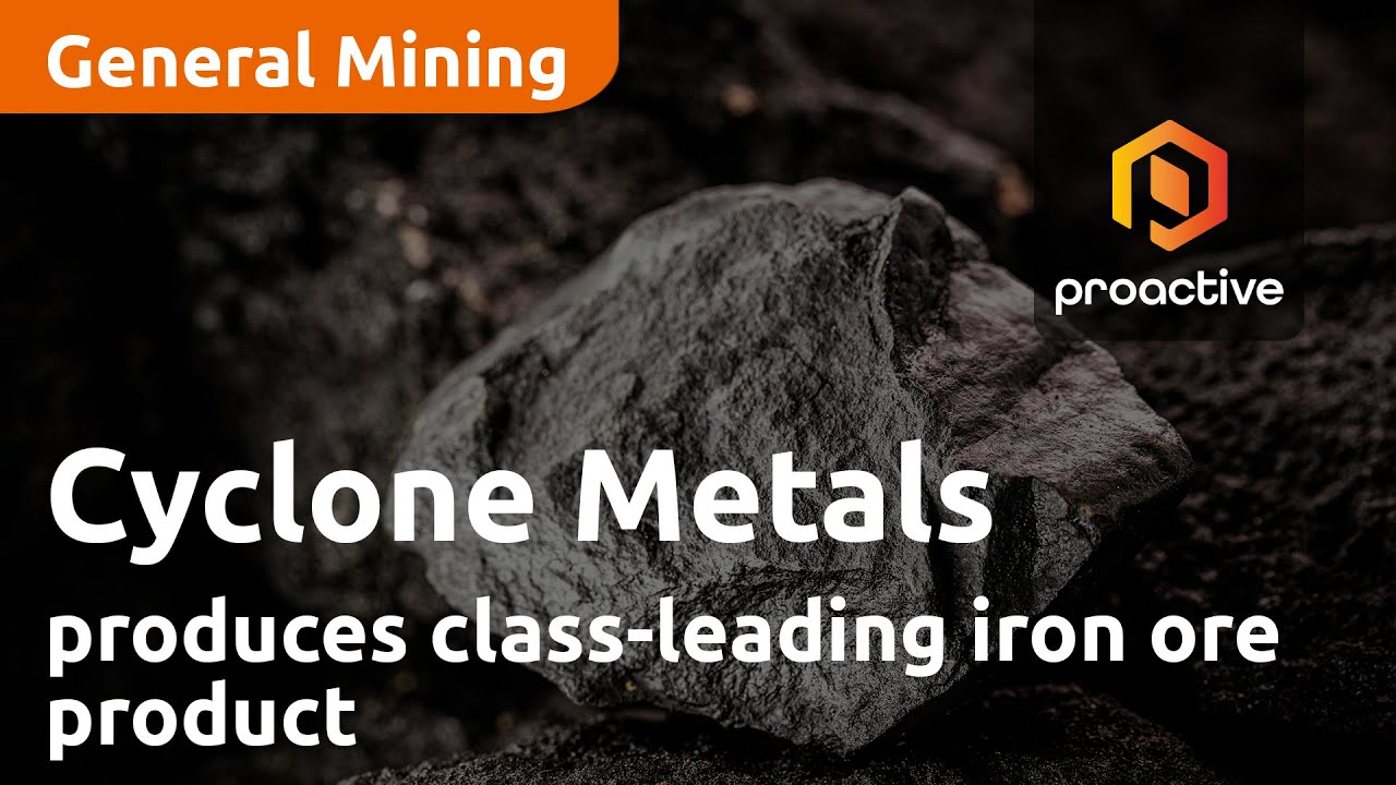 Cyclone Metals produces class-leading iron ore product