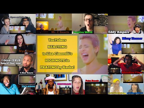 People reacting to Lisa Cimorelli's HIGH NOTE in Praying by Kesha