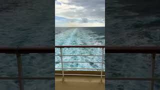 π’ Looking over the stern of the Norwegian Sun northbound to Alaska from Seattle