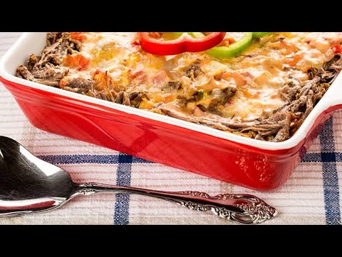 Texas Beef King Ranch Casserole by Shalene McNeill with Texas Beef Council