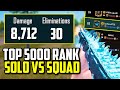 TOP 5000 RANK SOLO VS SQUAD 30 KILL GAMEPLAY! | PUBG Mobile