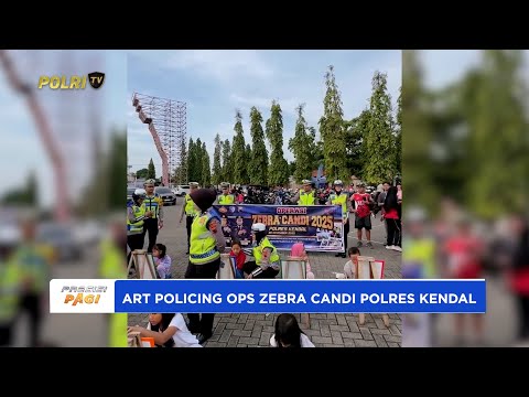 ART POLICING POLRES KENDAL DALAM OPS ZEBRA CANDI 2025 HADIRKAN EDUKASI RAMAH ANAK