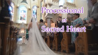 Processional at Sacred Heart Catholic Church