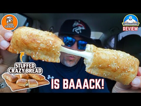 Little Caesars® Stuffed Crazy Bread is BACK! 🧀🥖 | Cheese Pull | theendorsement