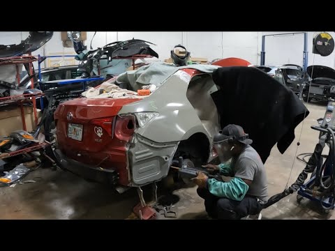 Quarter panel replacement on a Toyota Corolla from start to finish
