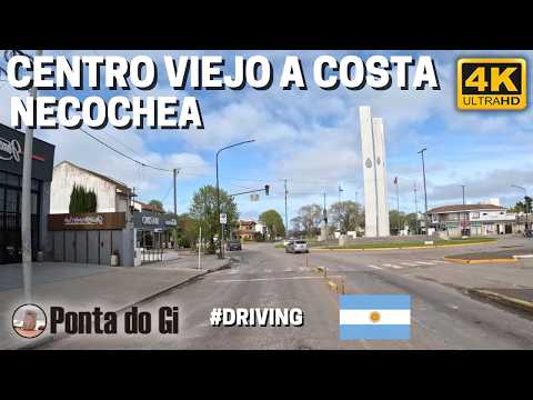Así se llega desde el Centro Viejo hasta la costa de Necochea #DRIVING 4K 2026 - ARGENTINA