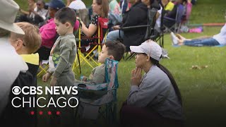 Thousands flock to Midway Plaisance for Obama Presidential Center dedication watch party