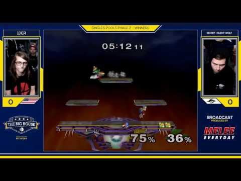 The Big House 6 - Secret | Silent Wolf (Fox) vs. 1der (Falco) - SSBM - Phase 2 Winners