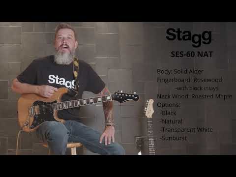 Stagg - SES - 60 NAT - Electric guitar with solid alder body