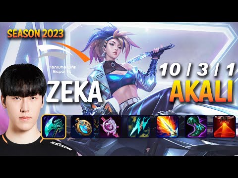 HLE Zeka AKALI vs YASUO Mid - Patch 13.13 KR Ranked