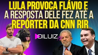 HAHAHA: Lula provoca Flávio Bolsonaro e a resposta dele faz até a repórter cair na risada! 