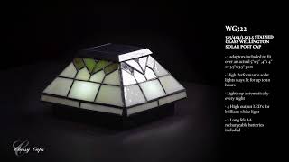 Watch A Video About the Wellington Stained Glass Outdoor LED Solar Post Cap