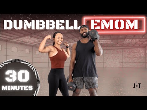 30 Minute Full Body Dumbbell Strength Workout [EMOM]