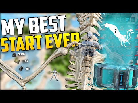 My BEST Start EVER In 10,000 HOURS Of ARK! | SOLO Small Tribes!