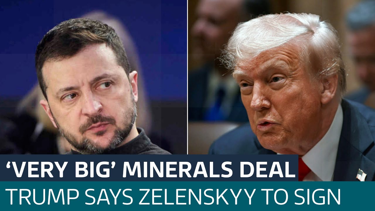 Trump says Zelenskyy will sign 'very big' minerals agreement for US support | ITV News