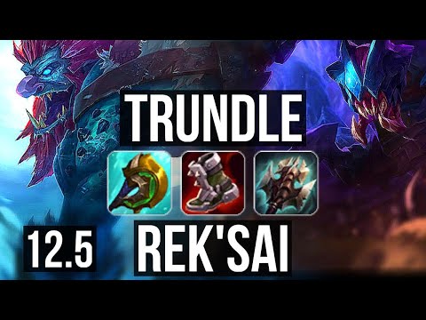 TRUNDLE vs REK'SAI (JNG) | 15/2/6, 300+ games, Dominating | EUW Grandmaster | 12.5