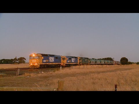 7729V Pacific National Grain Train - PoathTV Australian Railways