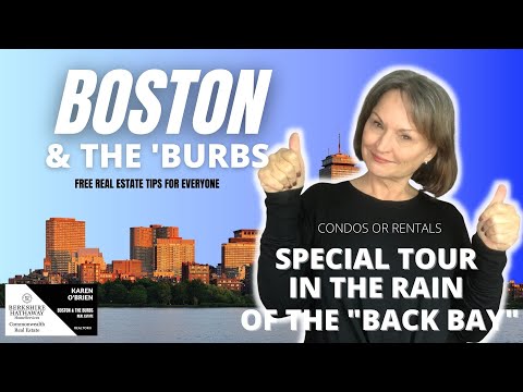 TOUR IN THE RAIN OF BOSTON'S BACK BAY