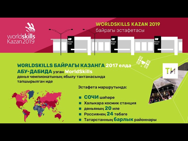 Worlskills байрагы Казанда
