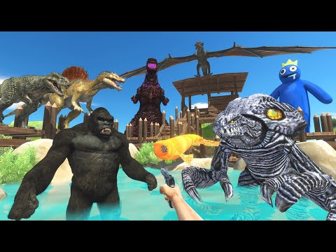 FPS Avatar VS Skibidi, Dinosaurs, Godzilla, King Kong, Huggy Wuggy - Animal Revolt Battle Simulator