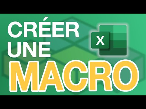 Comment créer une MACRO dans EXCEL