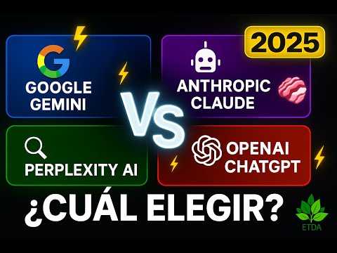 🤖 ChatGPT vs Gemini vs Claude vs Perplexity: ¿CUÁL ELEGIR en 2025? | Comparación DEFINITIVA IA 💥