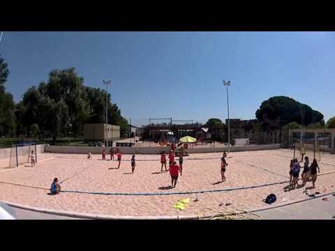BM GETASUR ALHONDIGA 0-2 BM SANSE INFANTIL FEMENINO LIGA DE MADRID BALONMANO PLAYA SEMIS 23/06/2018