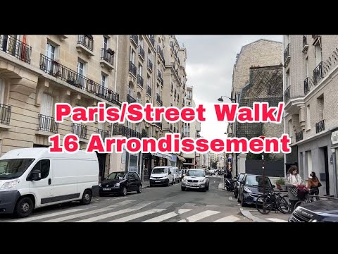 Paris 16 arrondissement.Street Walk