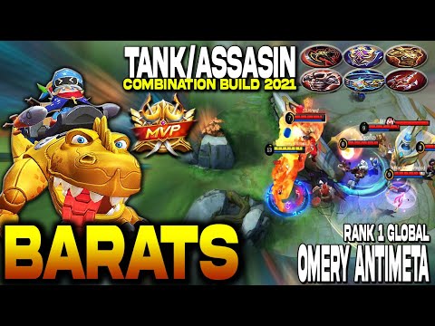 BARATS BEST BUILD!!! ASSASIN/TANK GAMEPLAY TOP 1 GLOBAL  ORNERY ANTIMETA - BARATS MOBILE LEGENDS