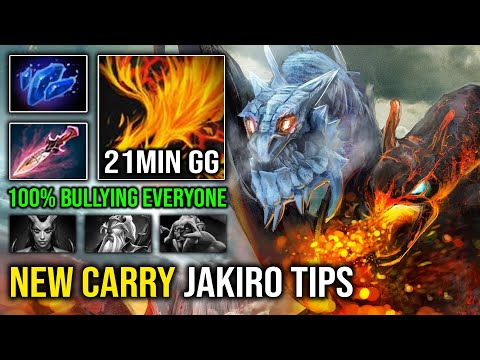 NEW Carry Mid Jakiro Guide | EZ 21Min GG Crazy Fire DPS 100% Bullying Everyone on Map Dota 2