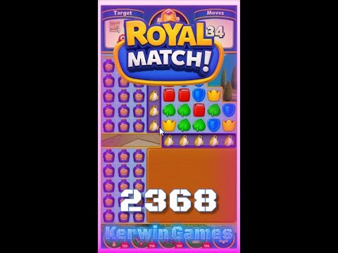 Royal Match Level 2368 - No Boosters Gameplay