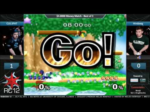 Rubicon 12 - CLG.SFAT (Fox) vs. Hindawg (Falco) - SSBM - $3 Money Match