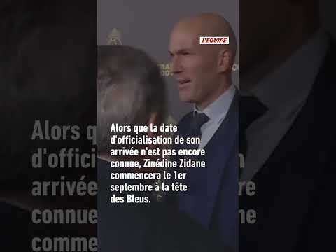 🇫🇷❤️ Zidane commencera officiellement le 1er septembre à la tête des Bleus ! #CoupeduMonde