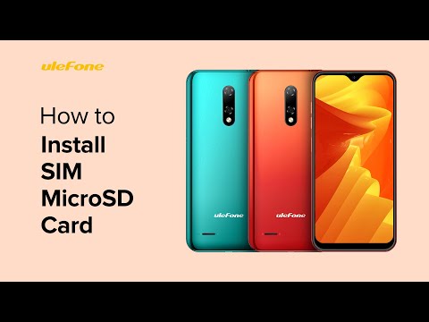 How to Install SIMµSD Card on Ulefone Note 8 or Note 8P