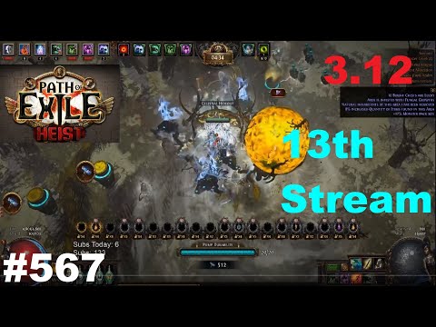 [Path of Exile] AFKING SO MUCH BLIGHT - 13th Stream of Heist League - 567