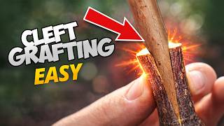 Fruit Tree Grafting Step-by-Step | Cleft Graft Method + Before & After Results
