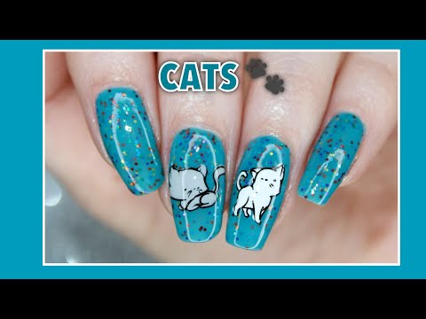 Nail Art Tutorial for Cat Lovers || Deyanira Morales Nail_Art