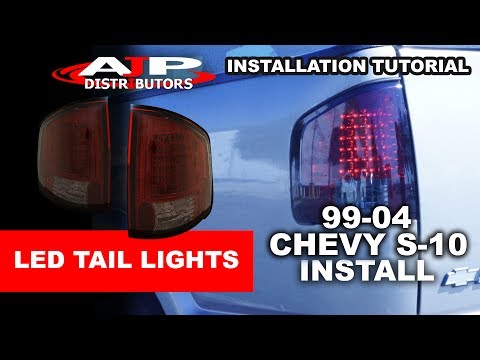 99-04 CHEVY S-10 LED TAIL LIGHTS INSTALL - AJP DISTRIBUTORS