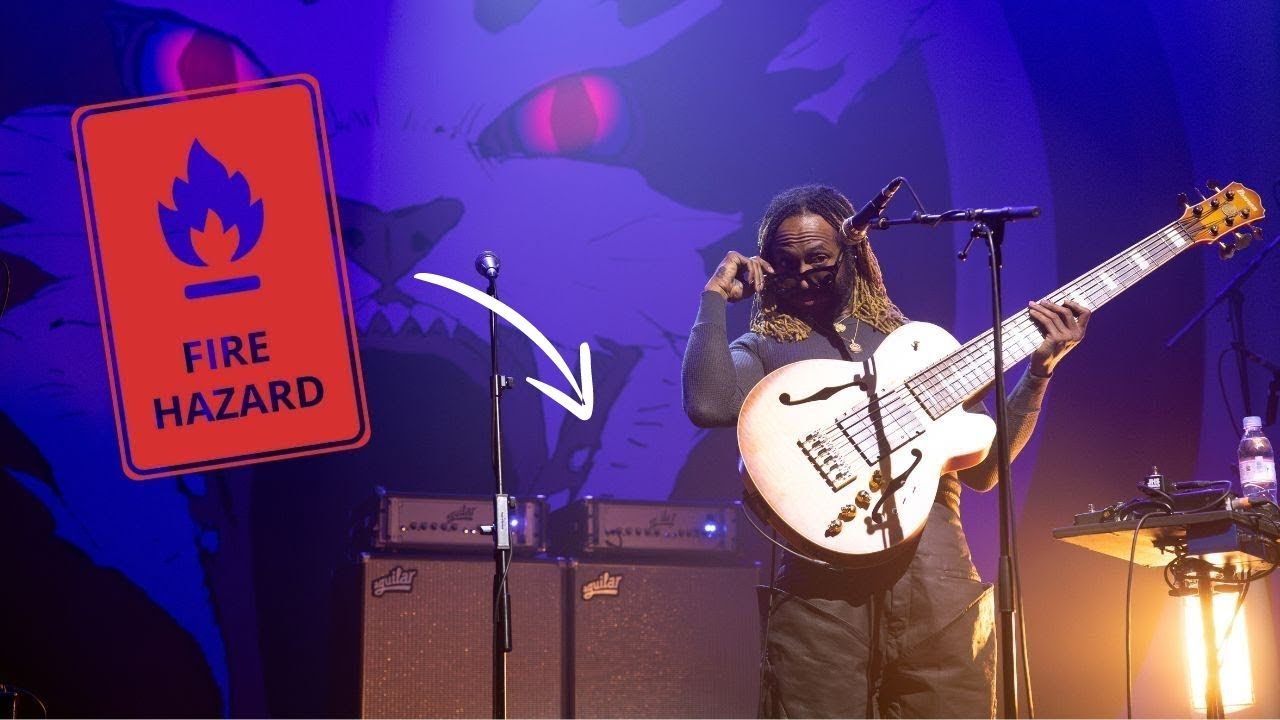 Thundercat blows up his amp? - YouTube