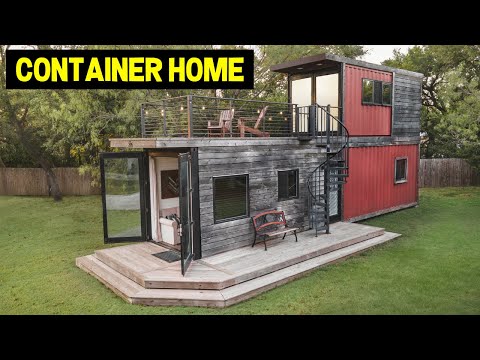 2-STORY ULTRA-MODERN SHIPPING CONTAINER HOME! (40ft + 20ft Container)