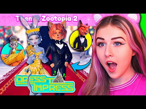 ONLY Being ZOOTOPIA 2 Characters In DRESS TO IMPRESS For The NEW Disney MOVIE | ROBLOX