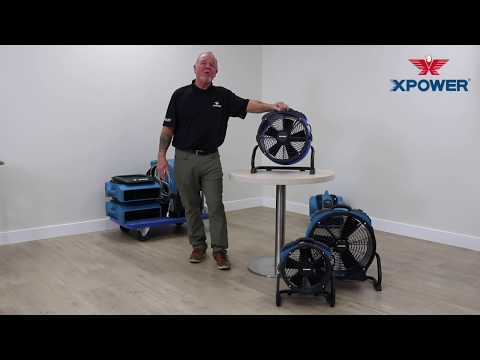 XPOWER X-39AR Professional Sealed Motor Axial Fan Video