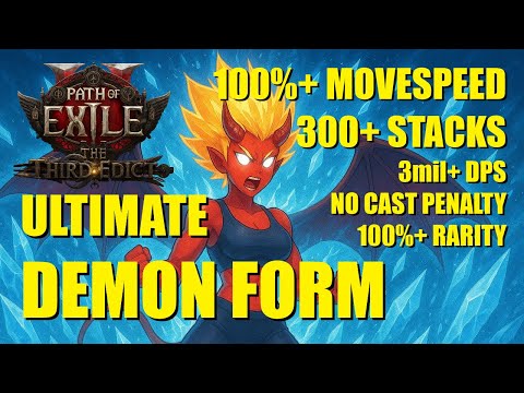 Ultimate Demon Form Infernalist Build Guide - Tecrod - 300+ Stacks - 100% movespeed - PoE2 0.3