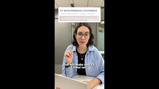 How to write a personal statement for your CV
