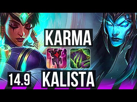 KARMA & Jhin vs KALISTA & Varus (SUP) | 32k DMG, 900+ games, 7/4/17 | KR Diamond | 14.9