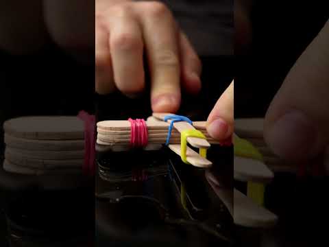 Popsicle Stick Engineering: Tiny Catapult with Rubber Band Punch! ⚙️🎯