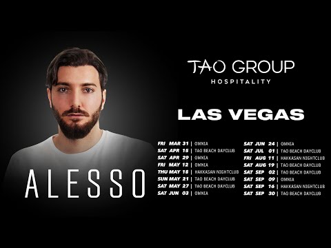 Alesso Las Vegas 2023 Residency Announcement - Tao Group Hospitality