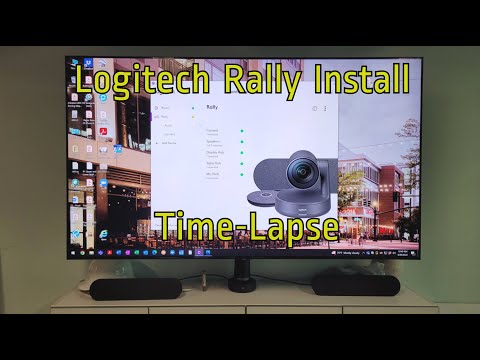 Logitech Rally Plus Video Conferencing System Installation Time-Lapse