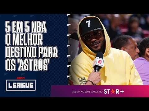 5 EM 5 NBA: O MELHOR DESTINO PARA CARMELO ANTHONY, COLLIN SEXTON E MAIS! | ESPN League